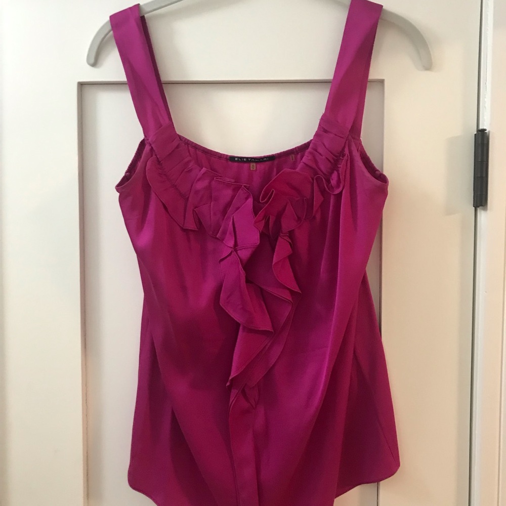 Elie Tahari pink top